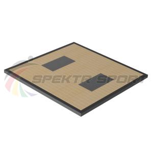 Купить Помост тяжелоатлетический с окантовкой 3х3х0,1м, рез. амортизаторы 1х0,5х0,04м в Бакале 